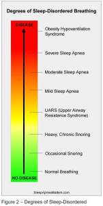 Figuur 2 - Graden van door slaap verstoorde ademhaling (SDB)